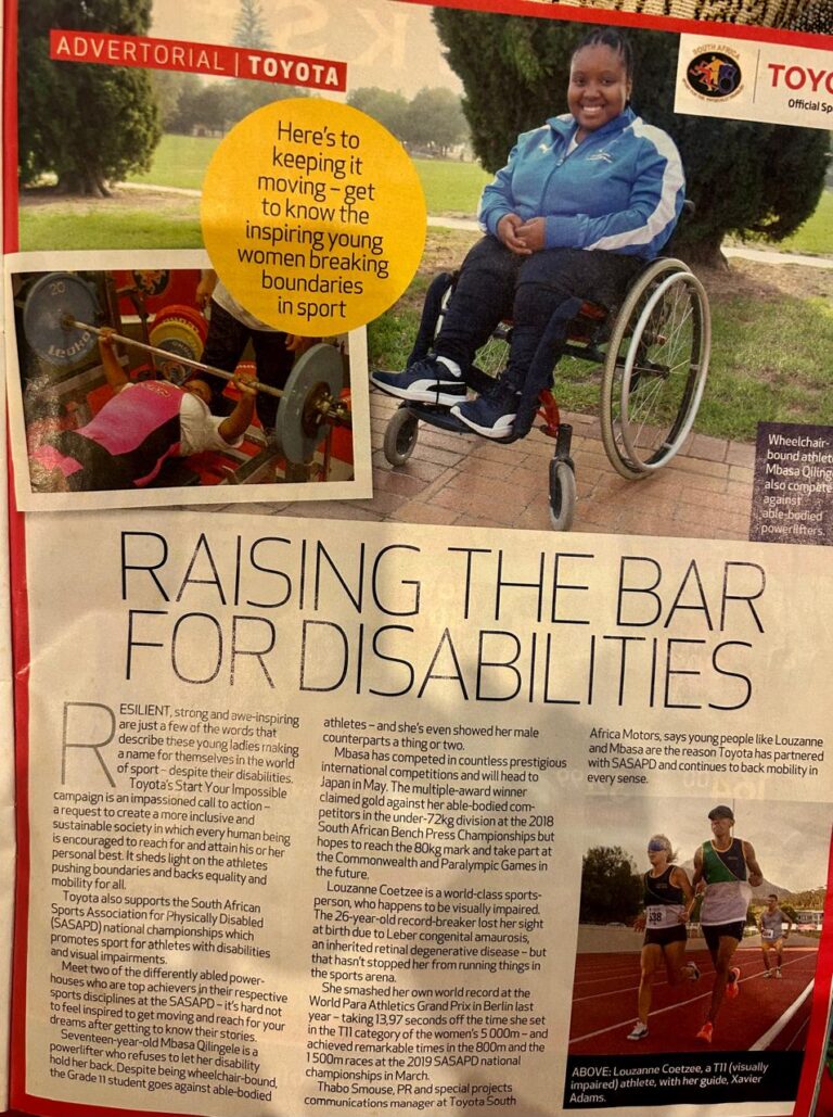 Raising the Bar for Disabilities
